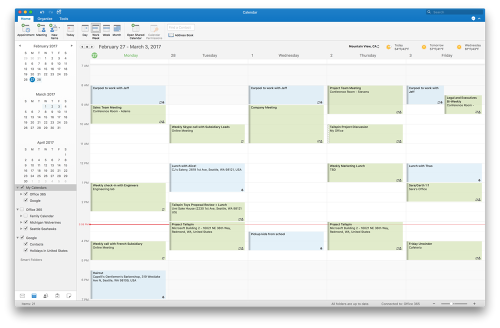 adding people to outlook calendar for mac