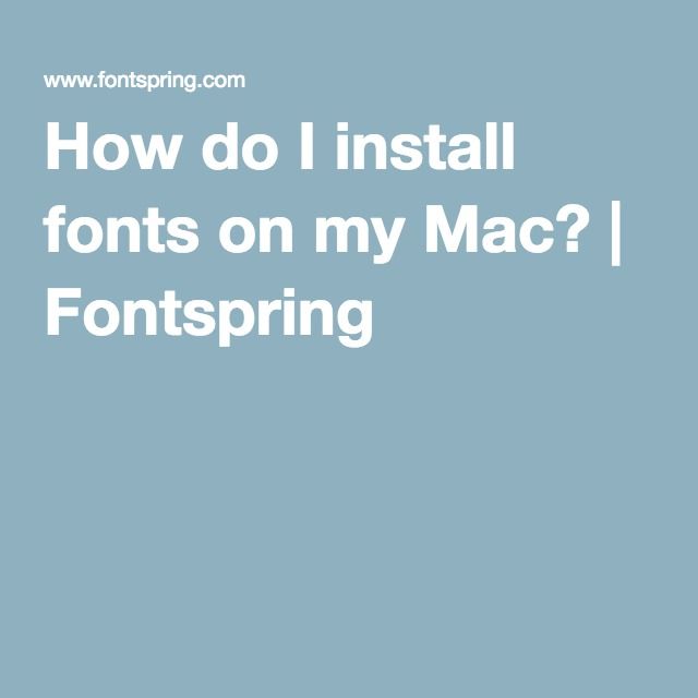 good terminal fonts for mac